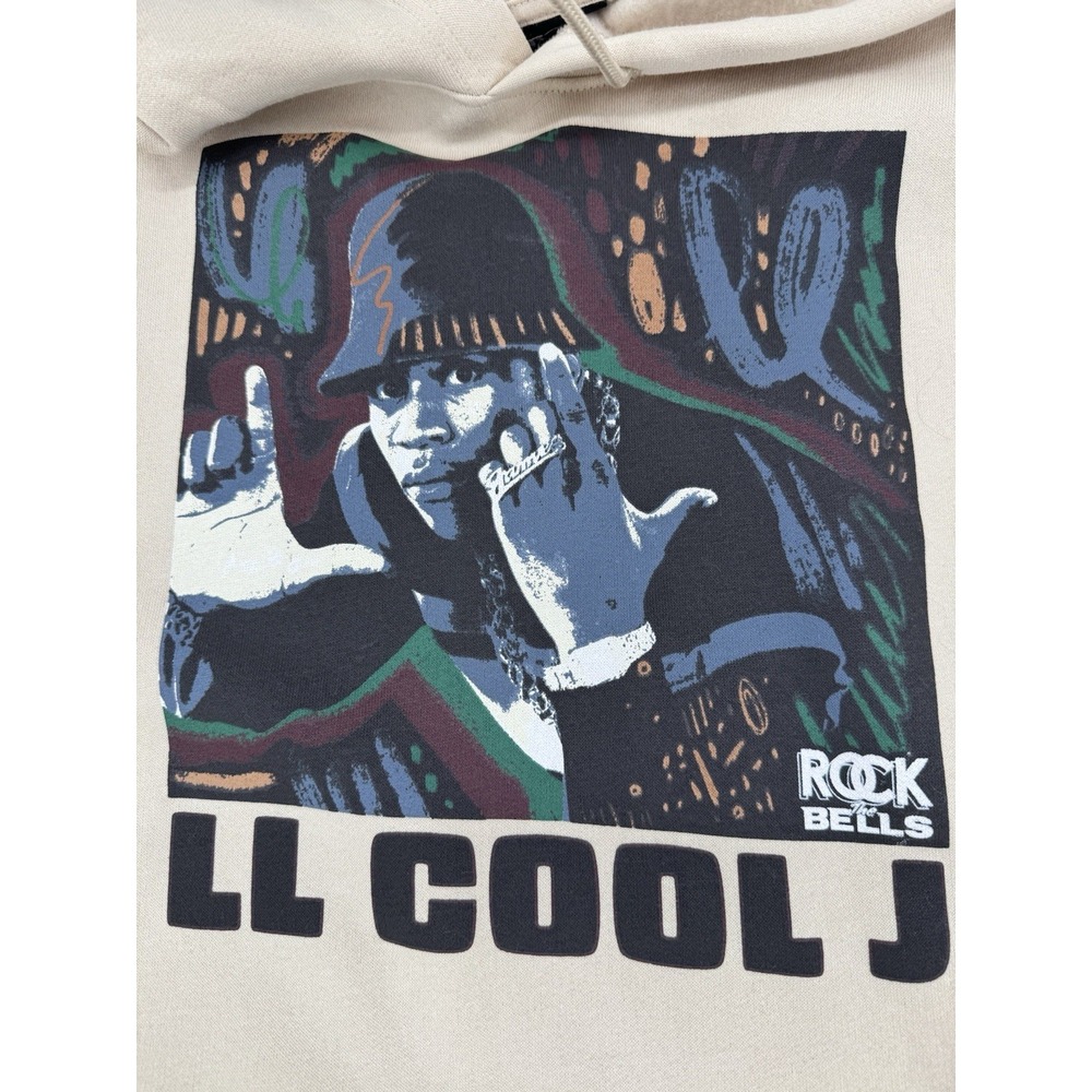 LL Cool J Rock The Bells Hoodie XL Hip Hop Graphic Pullover NWT